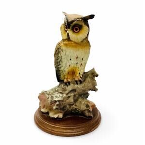 Owl Figure by A. Belcari. Made in Italy